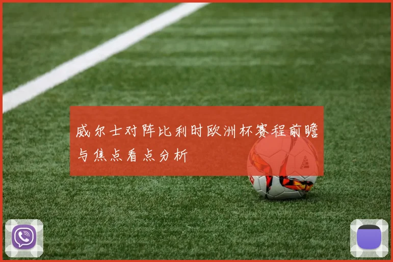 威尔士对阵比利时欧洲杯赛程前瞻与焦点看点分析