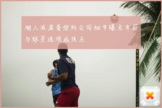 湖人浓眉哥续约合同细节曝光年薪与球员选项成焦点