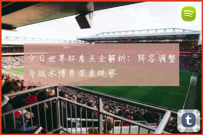 今日世界杯看点全解析:阵容调整与战术博弈深度观察